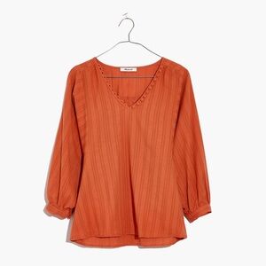 Madewell Raglan Peasant Top - Size M